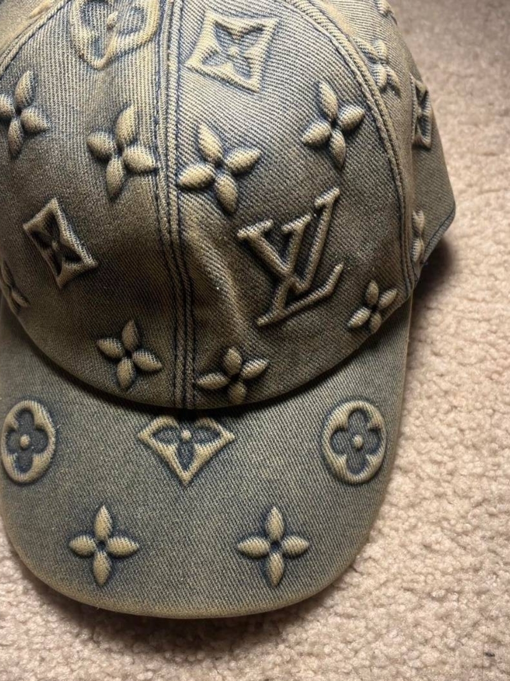 Louis Vuitton Monogram Denim Baseball Cap - - Picture 7 of 8